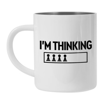 I'm thinking, Mug Stainless steel double wall 300ml