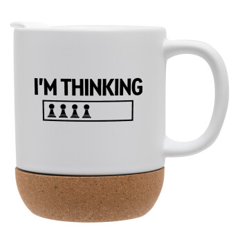 I'm thinking, Ceramic coffee mug Cork (MAT), 330ml (1pcs)