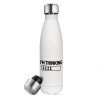 Metal mug thermos White (Stainless steel), double wall, 500ml