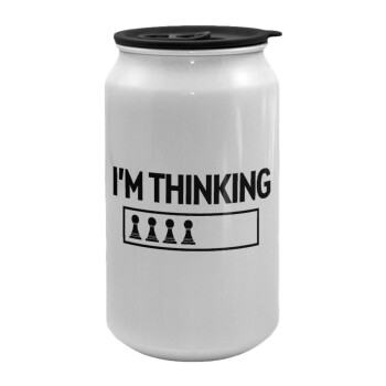 I'm thinking, Κούπα ταξιδιού μεταλλική με καπάκι (tin-can) 500ml