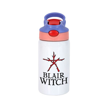 The Blair Witch Project , Παιδικό παγούρι θερμό, ανοξείδωτο, με καλαμάκι ασφαλείας, ροζ/μωβ (350ml)