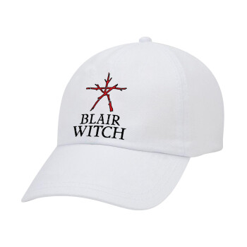 The Blair Witch Project , Καπέλο Ενηλίκων Baseball Λευκό 5-φύλλο (POLYESTER, ΕΝΗΛΙΚΩΝ, UNISEX, ONE SIZE)