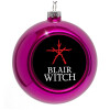 Purple Christmas tree ornament bauble 8cm