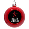 Red Christmas tree ornament bauble 8cm