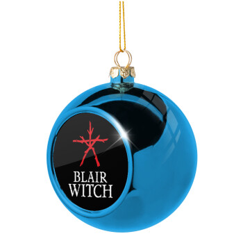 The Blair Witch Project , Blue Christmas tree ball ornament 8cm