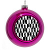 Purple Christmas tree ornament bauble 8cm