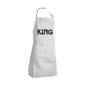 King chess, Adult Chef Apron (with sliders and 2 pockets)