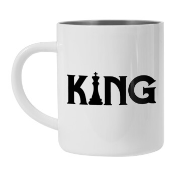 King chess, Mug Stainless steel double wall 450ml