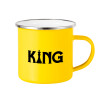 Yellow Enamel Metallic Cup 360ml