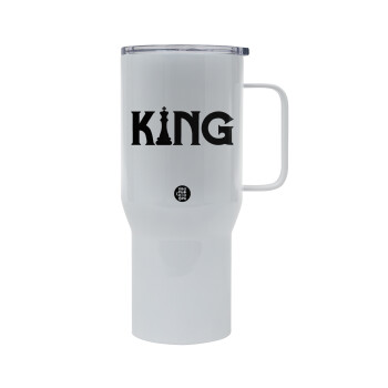 King chess, Mega Stainless steel Tumbler with lid, double wall 750L