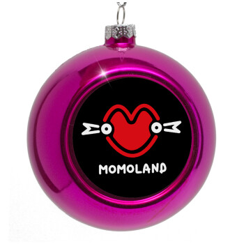 Momoland, Purple Christmas tree ornament bauble 8cm