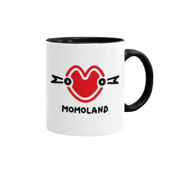 Momoland, Mug colored black, ceramic, 330ml