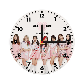 Momoland pink, Ρολόι τοίχου ξύλινο (20cm)