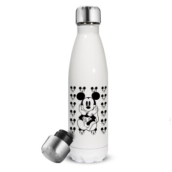 Mickey, Metal mug thermos White (Stainless steel), double wall, 500ml