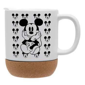 Mickey, Ceramic coffee mug Cork (MAT), 330ml (1pcs)