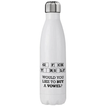 Wheel of fortune, go f..k yourself, Stainless steel, double-walled, 750ml