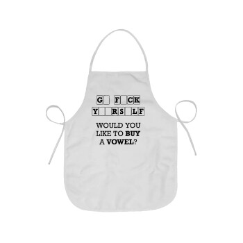 Wheel of fortune, go f..k yourself, Chef Apron Short Full Length Adult (63x75cm)