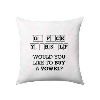 Wheel of fortune, go f..k yourself, Sofa cushion 40x40cm includes filling