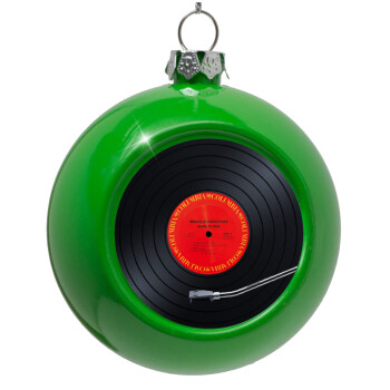 Columbia records bruce springsteen, Green Christmas tree ornament bauble 8cm