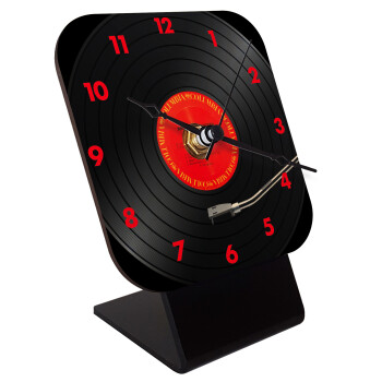 Columbia records bruce springsteen, Quartz Table clock in natural wood (10cm)