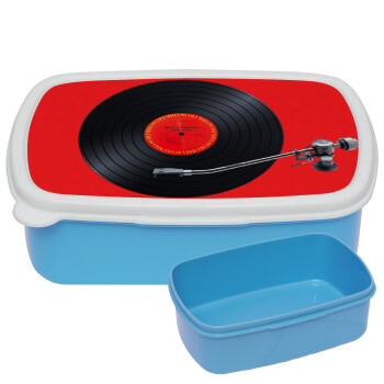 Columbia records bruce springsteen, ΜΠΛΕ παιδικό δοχείο φαγητού (lunchbox) πλαστικό (BPA-FREE) Lunch Βox M18 x Π13 x Υ6cm