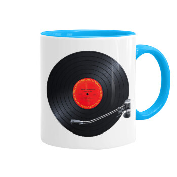 Columbia records bruce springsteen, Mug colored light blue, ceramic, 330ml