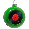 Green Christmas tree ornament bauble 8cm