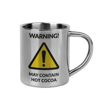 WARNING MAY CONTAIN HOT COCOA MUG PADDINGTON, Mug Stainless steel double wall 300ml