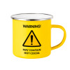 Yellow Enamel Metallic Cup 360ml