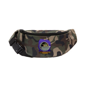 Baby Yoda mandalorian, Unisex waist bag (banana) in Jungle camouflage color with 2 pockets