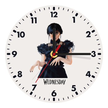 Wednesday Adams, dance with hands, Wooden wall clock (20cm)