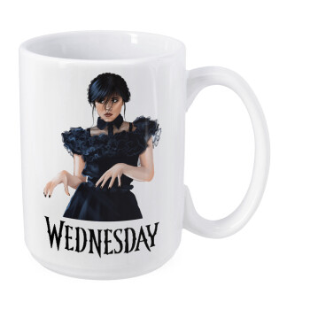 Wednesday Adams, dance with hands, Κούπα Mega, κεραμική, 450ml