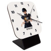 Quartz Wooden table clock with hands (10cm)