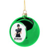 Green Christmas tree ornament ball 8cm