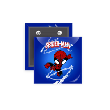 Spiderman kid, Κονκάρδα παραμάνα τετράγωνη 5x5cm