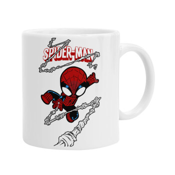 Spiderman kid, Ceramic coffee mug, 330ml (1pcs)