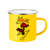 Yellow Enamel Metallic Cup 360ml