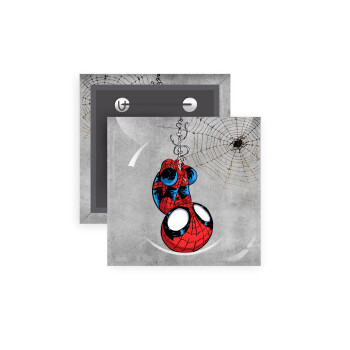 Spiderman upside down, Κονκάρδα παραμάνα τετράγωνη 5x5cm