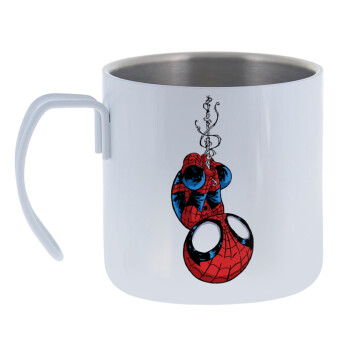 Spiderman upside down, Mug Stainless steel double wall 400ml