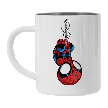 Spiderman upside down, Mug Stainless steel double wall 450ml