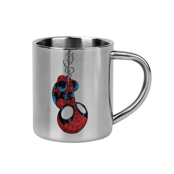 Spiderman upside down, Mug Stainless steel double wall 300ml