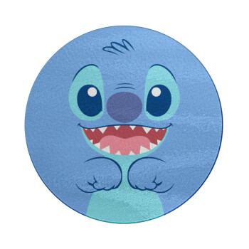 Lilo & Stitch blue, Επιφάνεια κοπής γυάλινη στρογγυλή (30cm)