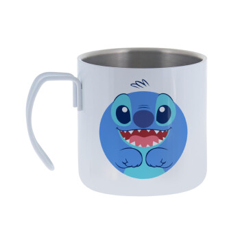 Lilo & Stitch blue, Mug Stainless steel double wall 400ml