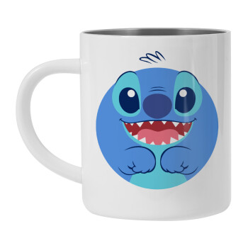 Lilo & Stitch blue, Mug Stainless steel double wall 300ml