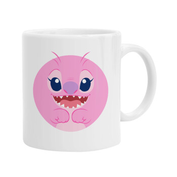 Lilo & Stitch Angel pink, Κούπα, κεραμική, 330ml (1 τεμάχιο)