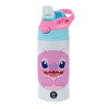 Children's hot water bottle, stainless steel, with safety straw, Pink/BlueCiel (360ml) BPA FREE