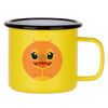 Metallic enamel MATT Yellow cup 360ml