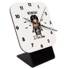 Quartz Wooden table clock with hands (10cm)