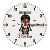 Wooden wall clock (20cm)