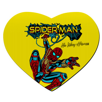Spiderman no way home, Mousepad heart 23x20cm